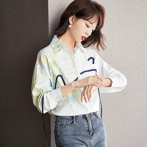 長袖シャツ 切り替え バイカラー 体型カバー 着痩せ 大きいサイズ【大きいサイズ レディース 夏秋 チュニック フォーマル オフィス ボウタイ シフォン シャツ インナー blouse】