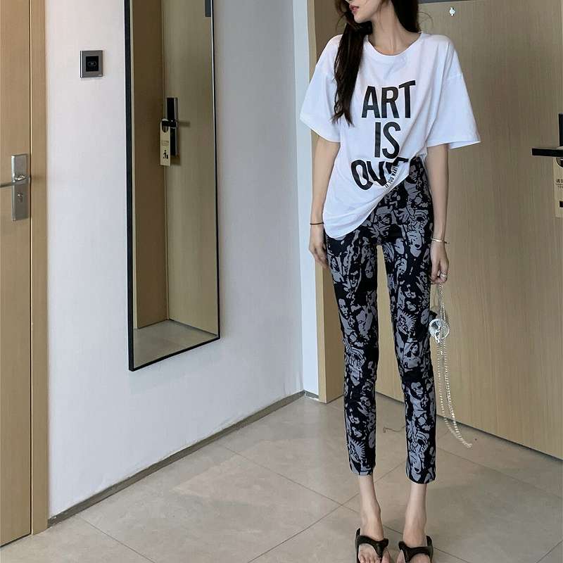 パンツ 切り替え バイカラー スリム 着痩せ シンプル【大きいサイズ レディース 秋冬 下着 ボトムス ストレート スキニー ショーツ pants】(4)