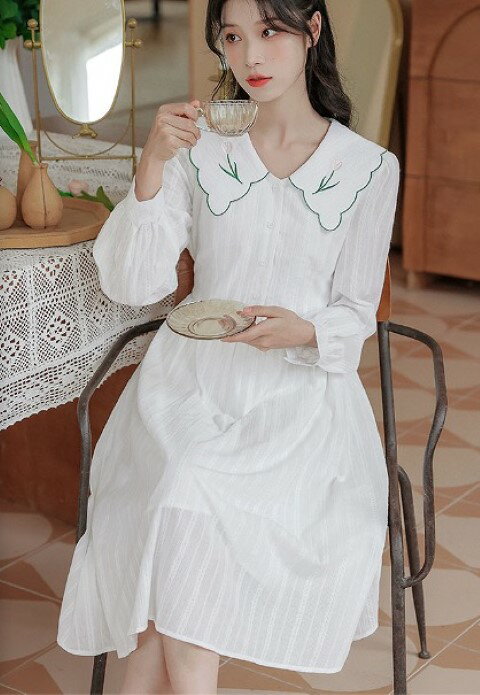 ワンピース 長袖 フリル スリム 着痩せ 【大きいサイズ レディース 春夏 結婚式 きれいめ タイト フォーマル 大人 上品 チュニック one-piece】