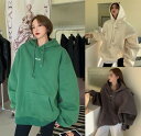スウェット トレーナー 裏ボア付き 長袖 体型カバー 着痩せ 帽子付き シンプル【大きいサイズ レディース パーカー 無地 夏秋 チュニック 薄手 スウェット シャツ ブラウス pullover parker】