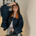 デニムジャケット ジージャン ジーンズ 長袖 体型カバー 着痩せ デニム 大きいサイズ【大きいサイズ レディース ジーンズ トップス シャツ デニム チュニック ロング パーカー トレーナー denim tops】(4)