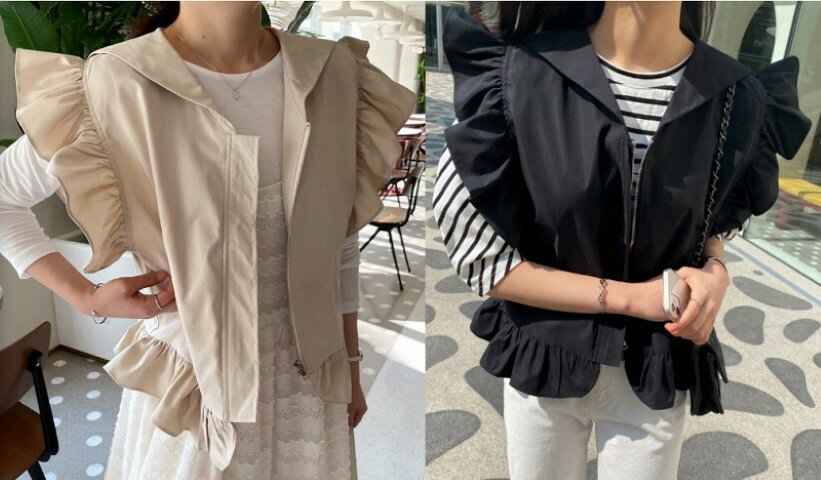 カーディガン フリル 体型カバー 着痩せ ノースリーブ 【大きいサイズ レディース ニット ロング カーデガン 薄手 カーデ コーディガン アンサンブル 秋冬 上着 cardigan Bolero】