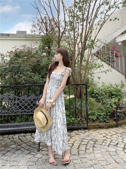 キャミソールワンピース フリル スリム 着痩せ 花柄 【大きいサイズ レディース 夏秋 結婚式 きれいめ タイト フォーマル 大人 上品 チュニック one-piece】