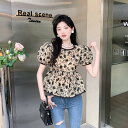 トップス 半袖 ボリューム袖 フリル 【大きいサイズ レディース 夏秋 きれいめ 可愛い かわいい チュニック tops】