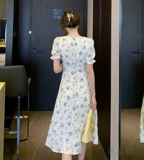 ワンピース 半袖 ボリューム袖 フリル スリム 着痩せ 【大きいサイズ レディース 夏秋 結婚式 きれいめ タイト フォーマル 大人 上品 チュニック one-piece】