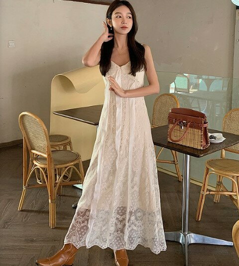 キャミソールワンピース フリル スリム 着痩せ レース 【大きいサイズ レディース 春夏 結婚式 きれいめ タイト フォーマル 大人 上品 チュニック one-piece】