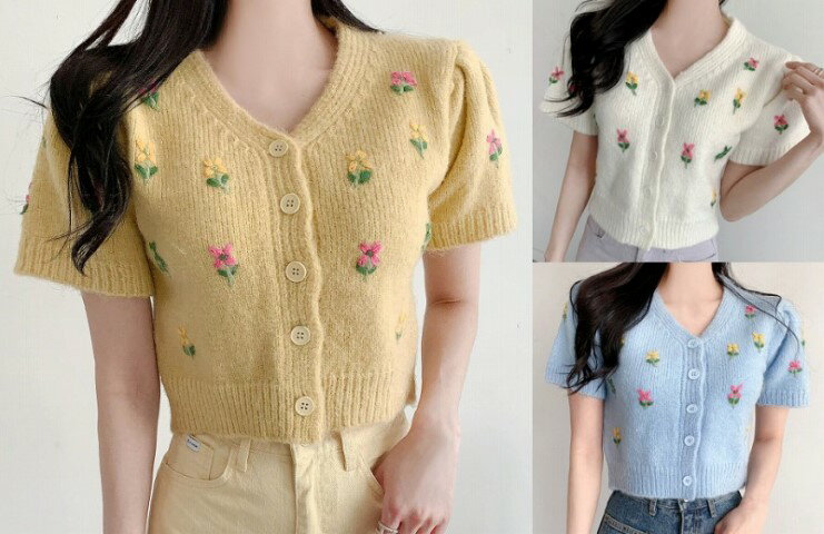 ニット ショート丈 半袖 スリム 着痩せ カットソー 【大きいサイズ レディース 平干し ニット ニットセ..