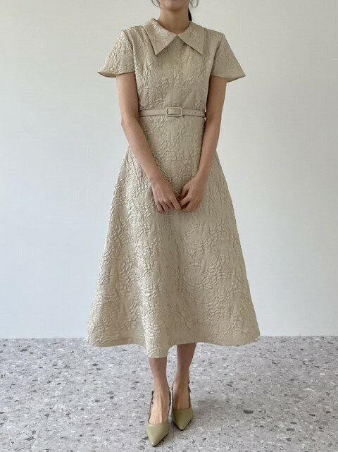 ワンピース 半袖 フリル スリム 着痩せ 【大きいサイズ レディース 春夏 結婚式 きれいめ タイト フォーマル 大人 上品 チュニック one-piece】
