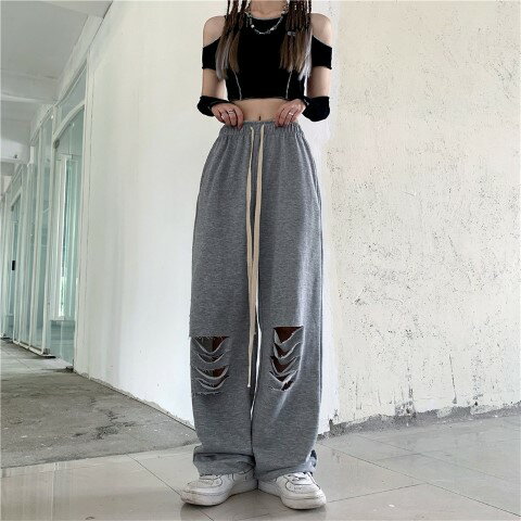 ワイド バギーパンツ ダメージ加工 体型カバー 着痩せ シンプル カジュアル【大きいサイズ レディース 春夏 下着 ボトムス ストレート スキニー ショーツ pants】 ワイド バギーパンツ ダメージ加工 体型カバー 着痩せ シンプル カジュアル【大きいサイズ レディース 春夏 下着 ボトムス ストレート スキニー ショーツ pants】
