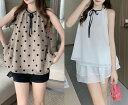 ノースリーブトップス 体型カバー 着痩せ 【大きいサイズ レディース 夏秋 きれいめ 可愛い かわいい チュニック tops】
