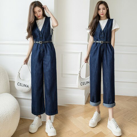 オールインワン オーバーオール シンプル【大きいサイズ レディース 春夏 スカート パンツ ガウチョ ドレス サロペット ロンパース all-in-one】 オールインワン オーバーオール シンプル【大きいサイズ レディース 春夏 スカート パンツ ガウチョ ドレス サロペット ロンパース all-in-one】