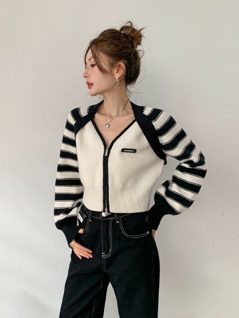 ニットカーディガン トップス 長袖 カットソー シンプル【大きいサイズ レディース ニット ロング カーデガン 薄手 カーデ コーディガン アンサンブル 秋冬 上着 cardigan Bolero】