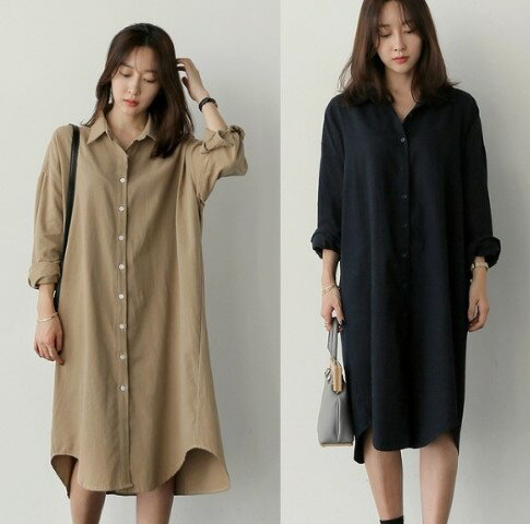 ワンピース ひざ丈 フリル ワンピース 長袖 カジュアル シンプル 無地【大きいサイズ レディース 夏秋 結婚式 きれいめ タイト フォーマル 大人 上品 チュニック one-piece】