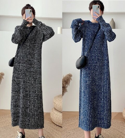 ワンピース 長袖 ロングワンピ ニットワンピース 厚手 フリル カットソー カジュアル【大きいサイズ レディース 春夏 結婚式 きれいめ タイト フォーマル 大人 上品 チュニック one-piece】