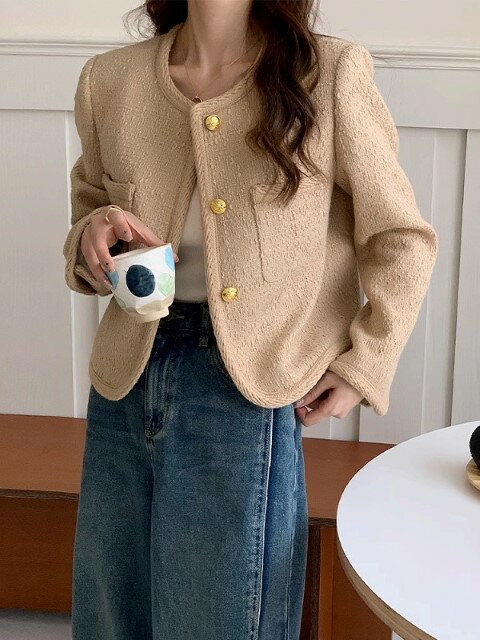 ピーコート ショート丈 ジャケット 長袖 コート アウター オフィスカジュアル きれいめ シンプル 