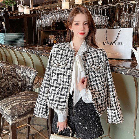 ジャケット アウター 長袖 羽織 きれいめ カジュアル かわいい チェック柄 【大きいサイズ レディース フェイクレザー テーラード フォーマル 卒業式 結婚式 春夏 jaket Blazer】