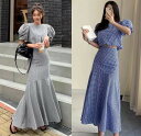 全2色 上下セット 2点セット ボリューム袖 フリル スリム 着痩せ sweet系【大きいサイズ レディース ニット 上下セット set スウェット スエット ...