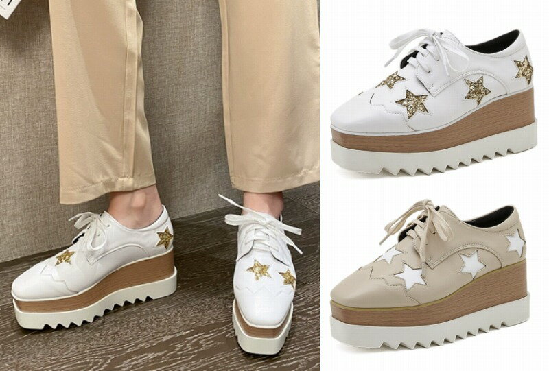 全2色 スリッポン ローファー モカシン 厚底 厚底靴 プラットフォーム 英国調【大きいサイズ レディース ビジュー ストラップ モカシン 疲れない スニーカー shoes sneakers】