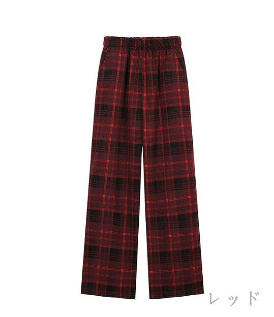 パンツ 切り替え バイカラー 体型カバー 着痩せ チェック柄 シンプル カジュアル【大きいサイズ レディース 春夏 下着 ボトムス ストレート スキニー ショーツ pants】