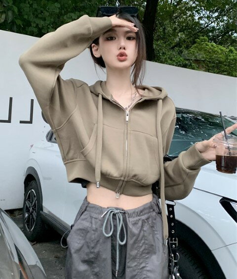 スウェット トレーナー ショート丈 長袖 トップス フード付き シンプル カジュアル レディース【大きいサイズ レディース 秋冬 きれいめ 可愛い かわいい チュニック tops】