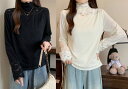 トップス 長袖 レース きれいめ カジュアル かわいい フェミニン レディース【大きいサイズ レディース きれいめ 半袖 七分袖 五分袖 無地 夏秋 cut and sewn】