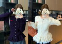 トップス 長袖 フリル シンプル カジュアル かわいい レディース【大きいサイズ レディース 春夏 セール きれいめ 可愛い かわいい チュニック tops】