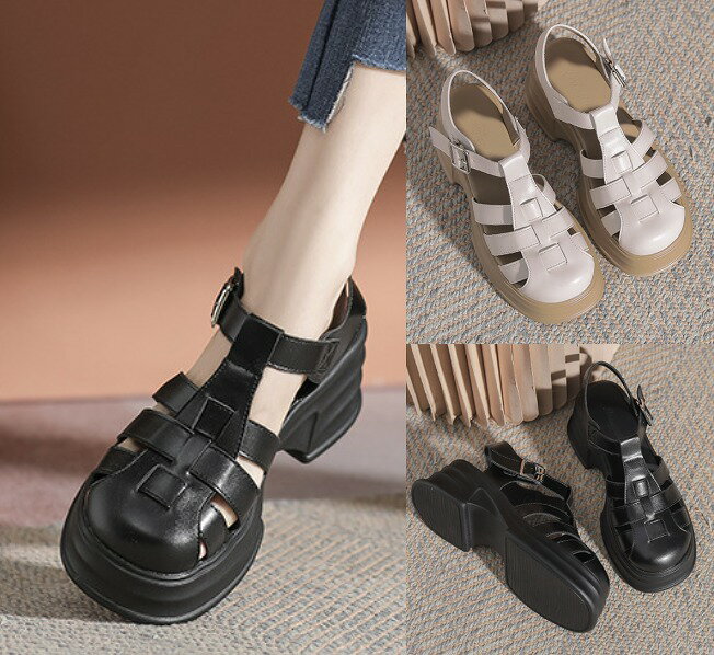 トングサンダルミュール太いヒール切...