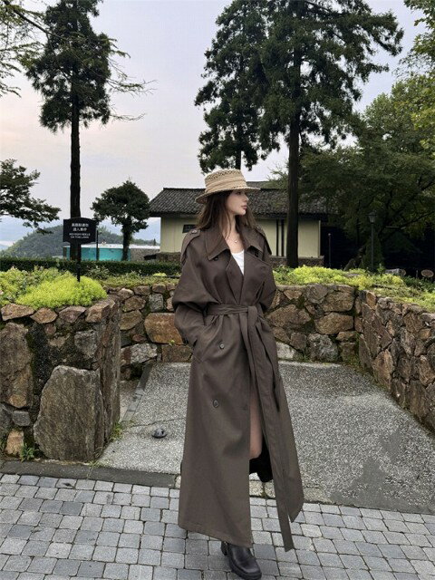 ロングコート 切り替え 体型カバー 着痩せ 長袖【大きいサイズ レディース ロング ジャケット アウター 上着 ハンガー ロング丈 秋冬 c..