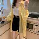 トップス 日焼け防止服 カーディガン ブラウス【大きいサイズ レディース ニット ロング カーデガン 薄手 カーデ コーディガン アンサンブル 春夏 上着 cardigan Bolero】(4)