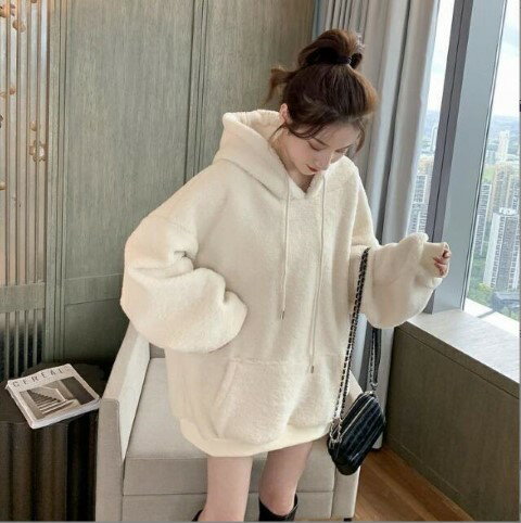 パーカー 長袖 裏起毛 かわいい レディース 大きいサイズ【大きいサイズ レディース パーカー 無地 秋冬 チュニック 薄手 スウェット シャツ ブラウス pullover parker】 2