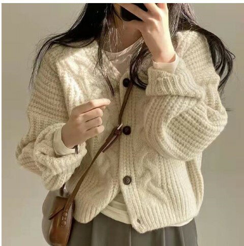 ニットトップス カーディガン レディース 長袖【大きいサイズ レディース ニット ロング カーデガン 薄手 カーデ コーディガン アンサンブル 秋冬 上着 cardigan Bolero】