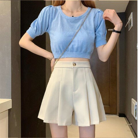 ショートパンツ 韓国風 レディース カジュアルショーツ 【大きいサイズ レディース 秋冬 下着 ボトムス ストレート スキニー ショーツ pants】