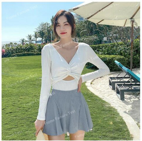 水着 オールインワン レディース 長袖 ワンピース水着 韓国風 【大きいサイズ レディース 体型カバー フィットネス ワンピース ショートパンツ タンキニ ビキニ mizugi】