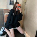 パーカー 長袖 レディース ゆったり【大きいサイズ レディース パーカー 無地 夏秋 チュニック 薄手 スウェット シャツ ブラウス pullover parker】