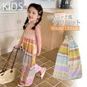 韓国子供服 子供 キッズ キッズ エスニック パンツ サロペット ノースリーブ ジャンプスーツ【子供服 キッズ KIDS プレゼント ノー ブランド】