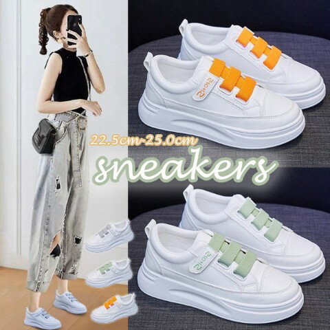 レディース スニーカー シューズ 軽量 厚底 スタイルアップ 可愛い 美脚 歩きやすい【大きいサイズ レディース ハイカット 歩きやすい 疲れない スニーカー キッズ パンプス 靴 shoes sneakers】(4)