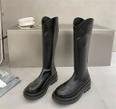 ブーツ ナイトブーツ 滑り止め 後ろファスナー ファッション【大きいサイズ レディース 雪道 サイドゴア ヒール ロング 美脚 エンジニアブーツ ブーティ 夏秋...