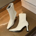 ショートブーツ 薄いブーツ OL 通勤 ショートチューブ【大きいサイズ レディース 雪道 サイドゴア ヒール ロング 美脚 エンジニアブーツ ブーティ 夏秋 b...
