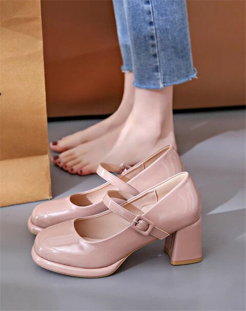 シューズ 歩きやすい ラフ メリージェーン靴 ラウンドトゥ【大きいサイズ レディース ビジュー ストラップ モカシン 疲れない スニーカー shoes sneakers】