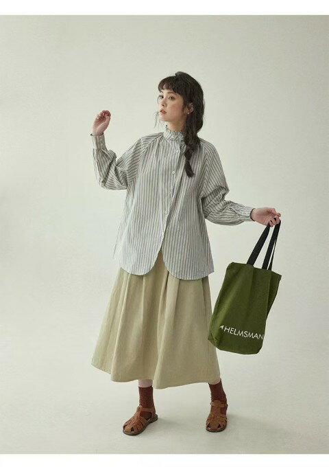 トップスシャツブラウス長袖ストライ...