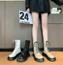 オートバイ ショートブーツ マーティンブーツ【大きいサイズ レディース 雪道 サイドゴア ヒール ロング 美脚 エンジニアブーツ ブーティ 夏秋 boots】