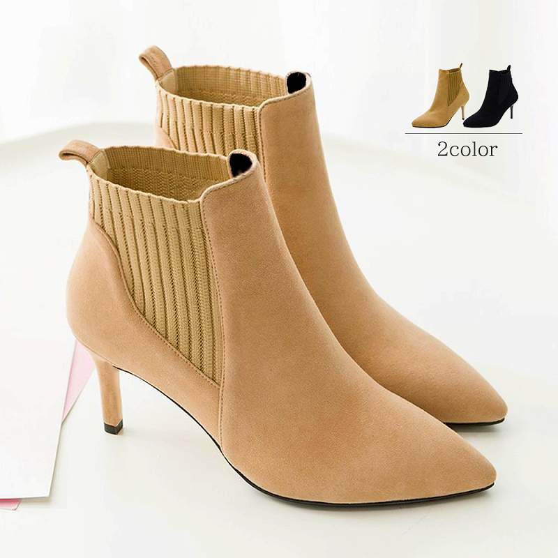ブーティー レディース ブーツ ショート丈 ファッション靴 ハイヒール スエード パーティー【大きいサイズ レディース 雪道 サイドゴア ヒール ロング 美脚 エンジニアブーツ ブーティ 秋冬 boots】