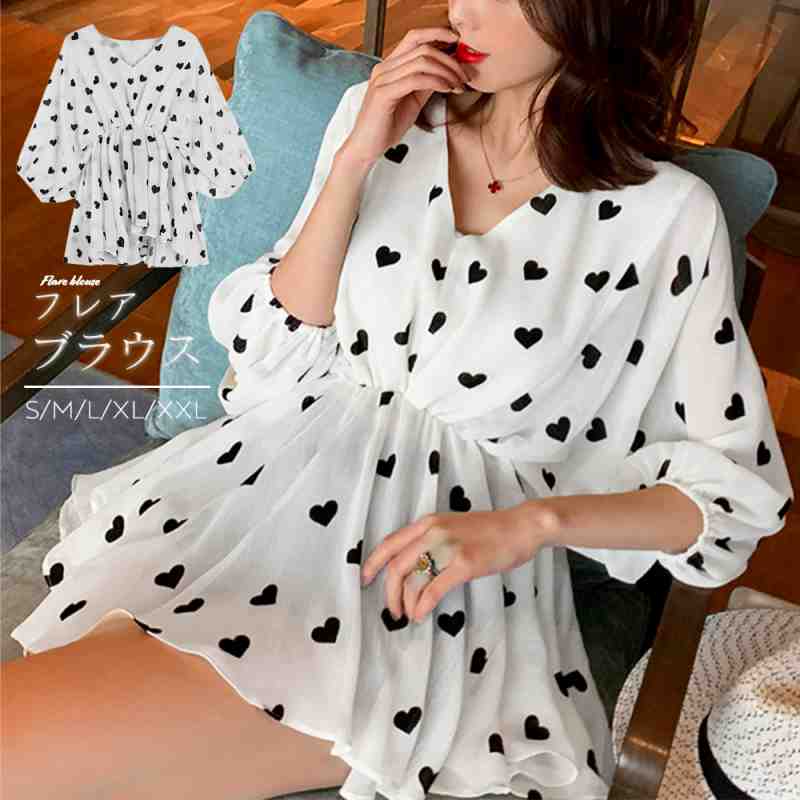 vネックブラウス レディース【大きいサイズ レディース 秋冬 チュニック フォーマル オフィス ボウタイ シフォン シャツ インナー blouse】