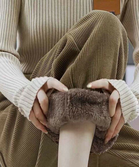 裏起毛 コーデュロイパンツ カジュアルパンツ 裏起毛パンツ ウエストゴム 裏ボアパンツ 裾ゴム【大き