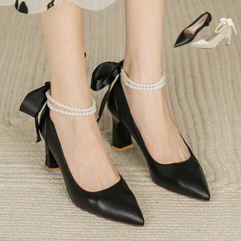 パンプスハイヒールアンクルストラップ