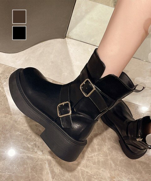 エンジニアブーツ ベルト レディース【大きいサイズ レディース 雪道 サイドゴア ヒール ロング 美脚 エンジニアブーツ ブーティ 秋冬 boots】