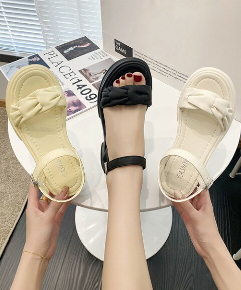 厚底サンダル レディース 韓国風 美脚【大きいサイズ レディース 歩きやすい オフィス ベランダ 夏秋 ミュール カジュアル sandal mule】