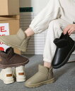 ムートンブーツ PUレザー 裏起毛ブーツ【大きいサイズ レディース 雪道 サイドゴア ヒール ロング 美脚 エンジニアブーツ ブーティ 夏秋 boots】