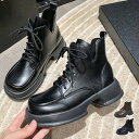 ショートブーツ 厚底 ワークブーツ 美脚【大きいサイズ レディース 雪道 サイドゴア ヒール ロング 美脚 エンジニアブーツ ブーティ 春夏 boots】