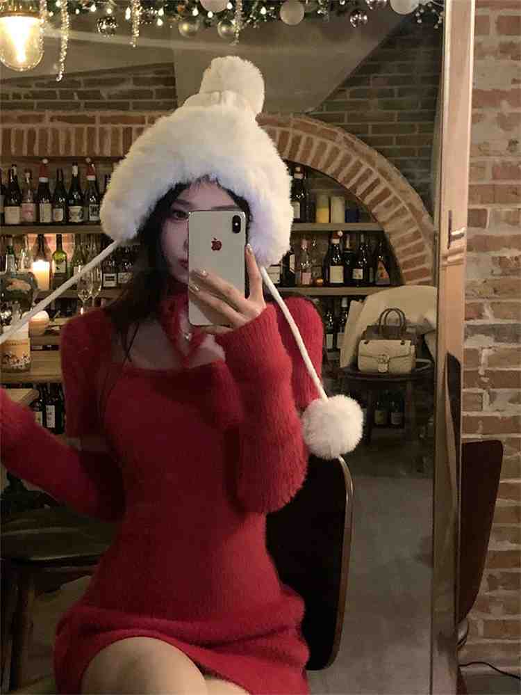 ワンピースミニスカートクリスマスデ...